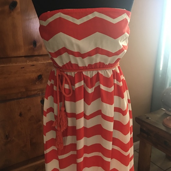 West 36th strapless maxi dress sz large run m nwt - Picture 2 of 7